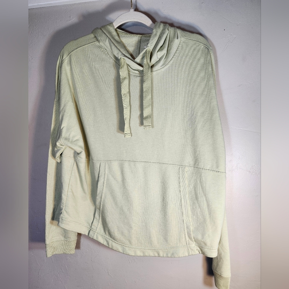 Apana Hooded Light Green Kangaroo Pocket Pullover XL